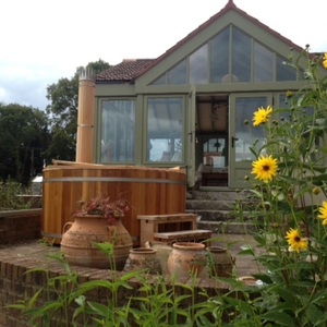 Pre-loved hot tub after being sold to a new home on the IoW, September 2013